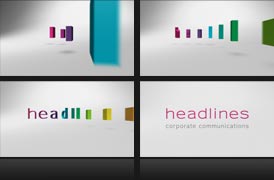 Headlines Corporate News Ltd - animated logo frames