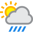 monochrome weather symbol set
