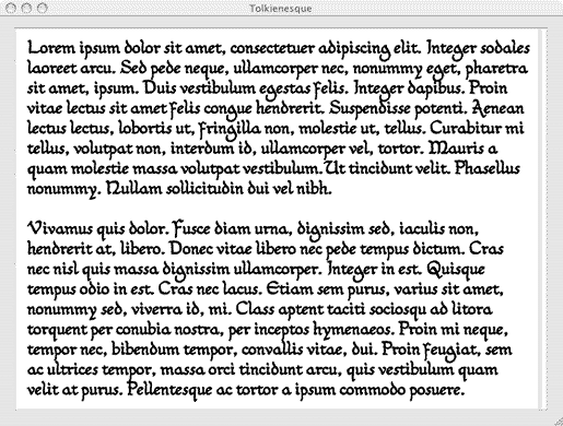 Tolkien fonts - fantasy font