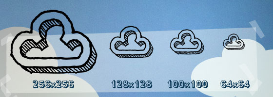 grunge weather icons