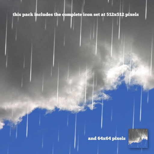 large size weather symbols