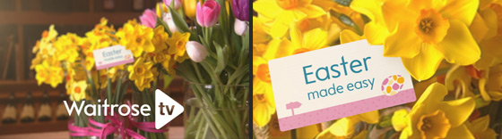 Easter graphics for Waitrose TV