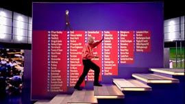 TV graphics from BBC General Election programme 2001