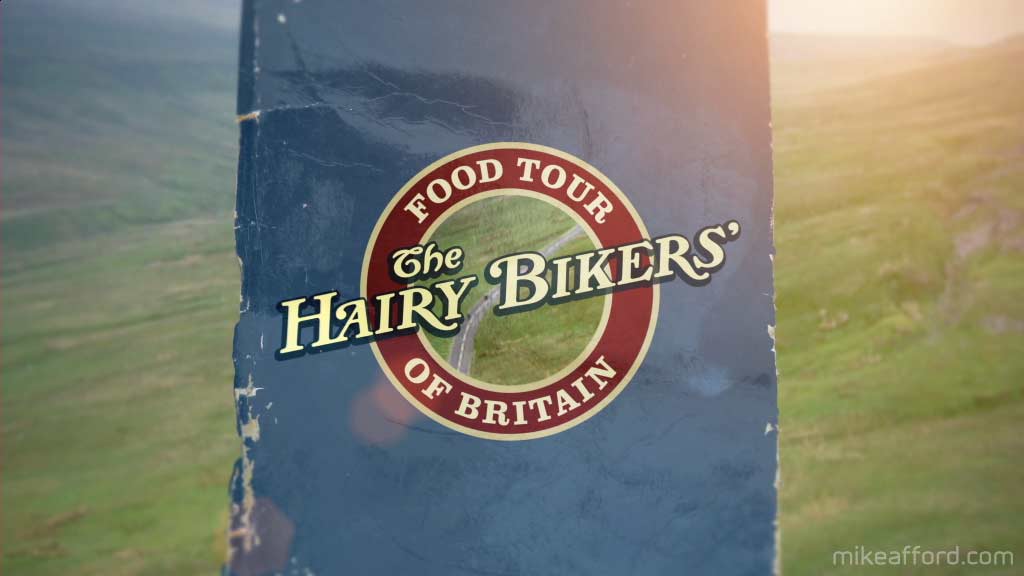 broadcast design - graphics for Hairy Bikers TV show 