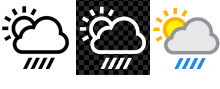 weather symbol font pack