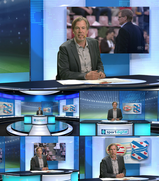 Virtual Studio Set for sport digital