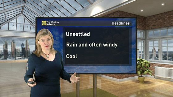 Virtual Weather Set for The Weather Network UK