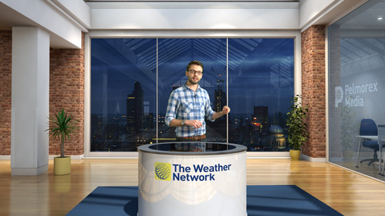 Virtual Weather Set for The Weather Network UK
