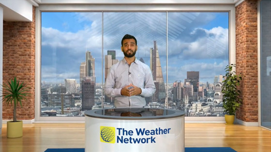 Virtual Weather Set for The Weather Network UK