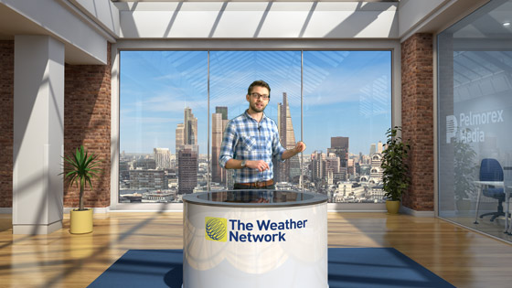 Virtual Weather Set for The Weather Network UK