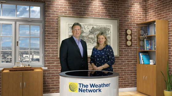 Virtual Weather Set for The Weather Network UK