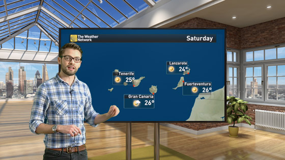 Virtual Weather Set for The Weather Network UK