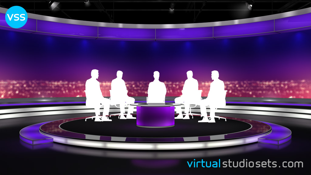 virtual nightly news studio