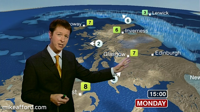 BBC weather graphics - new BBC Weather map