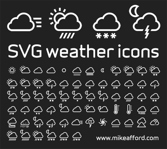 SVG weather icons