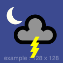 animated weather symbol - example 2