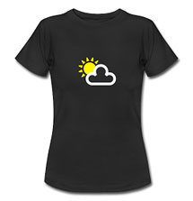 Cloudy & Sunny Weather Symbol T Shirt