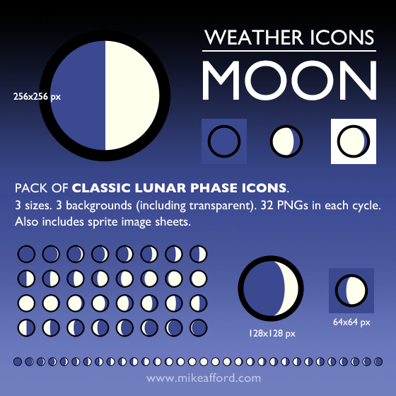 moon phase icons