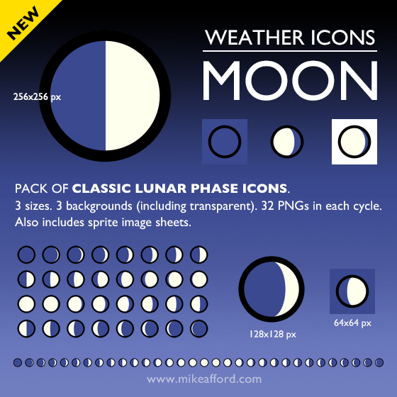 moon phase icons