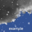 realistic weather icons - snow