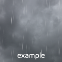 realistic weather icons - rain