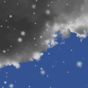 animating weather icon example snow showers