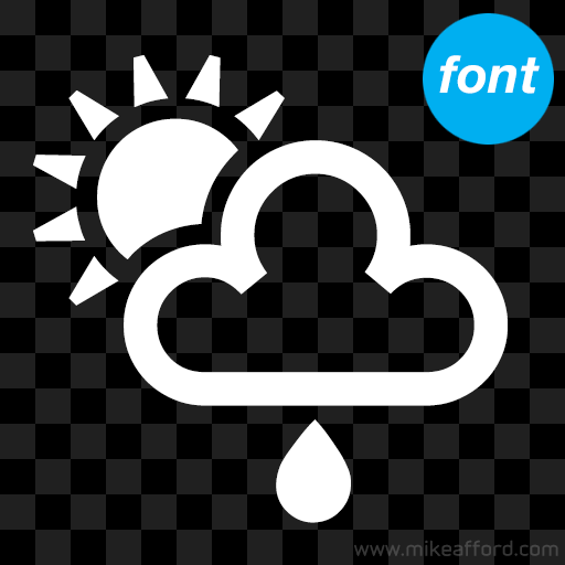 weather icon font TV-04