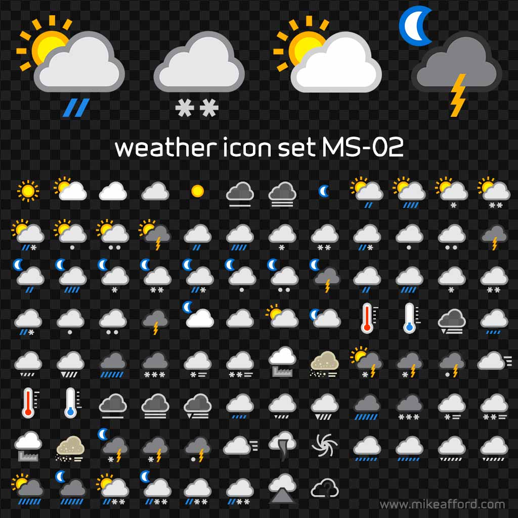 weather icon set MS-02