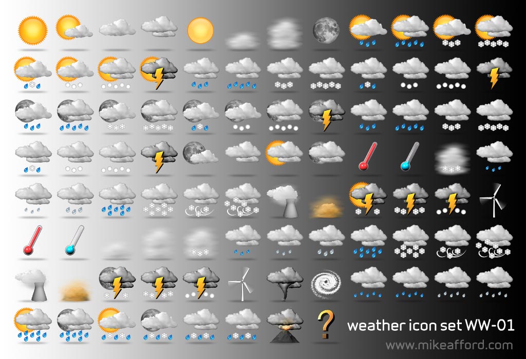 world weather icons
