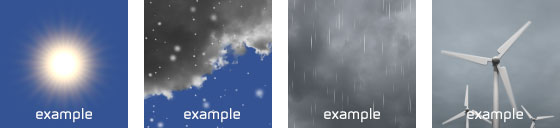 realistic weather icons