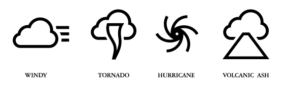 hurricane storm wind tornado weather icons